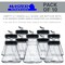 10 Pack Master Airbrush TB-004, 2.7 oz Glass Jar Bottles with 60 Degree Down Angle Adaptor Lid Assembly, Single-Action Siphon